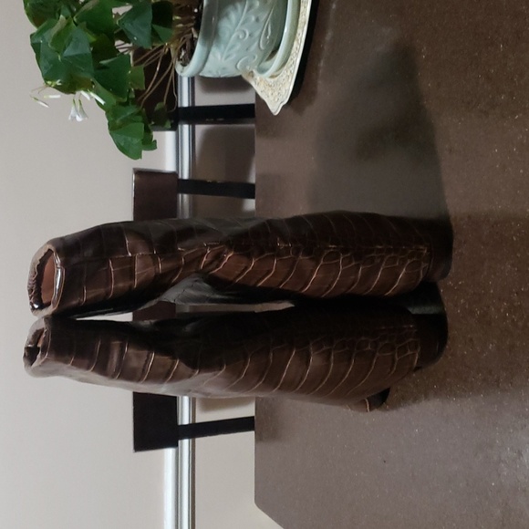 Calf High Boots - Brown - Picture 3 of 8